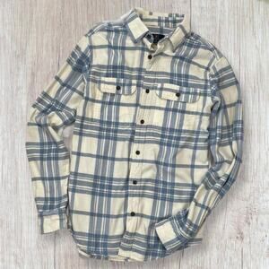 Vintage 90s Blue Plaid Flannel Shirt Men XS 30-32 Grunge Punk